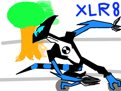 XLR8 : 벤10스피드임돠 스케치판 ,sketchpan