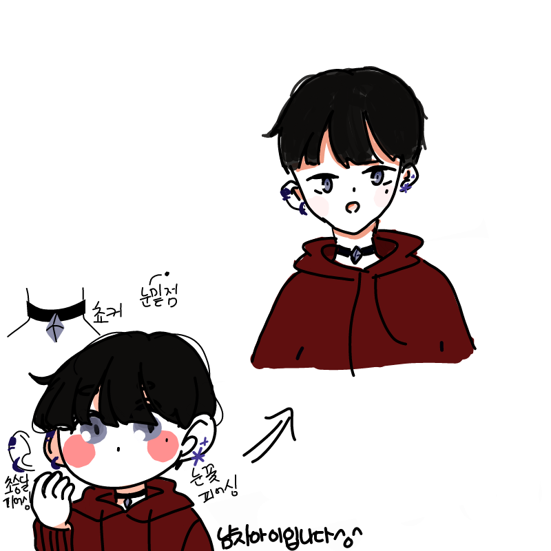 미아네요... : 미아네요......이뿐캐 망쳐서............ㅠㅠ 스케치판 ,sketchpan