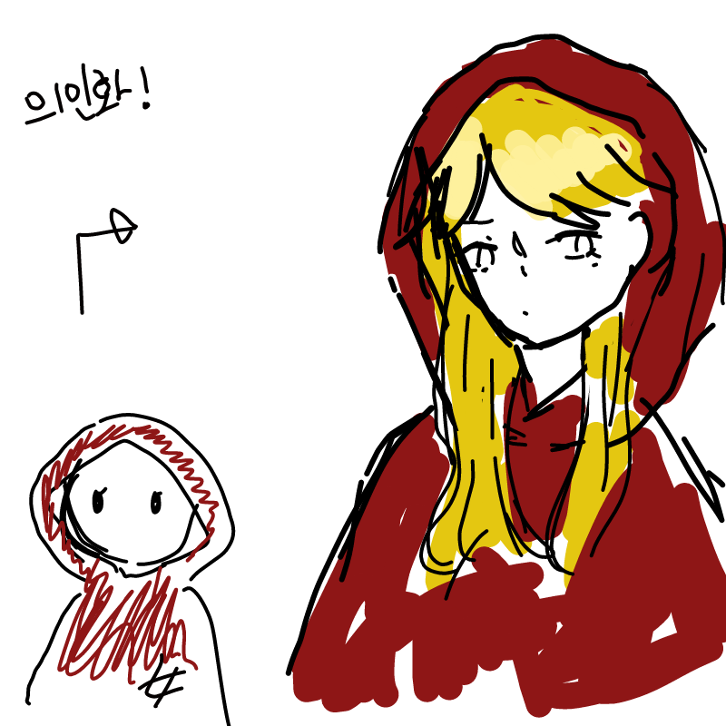 빨간망토 : 빨간망토 스케치판 ,sketchpan