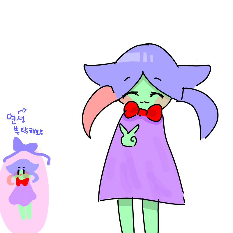 (쌀떡이님).. : (쌀떡이님)깜찍한 연성 감사드려욧!! 스케치판 ,sketchpan