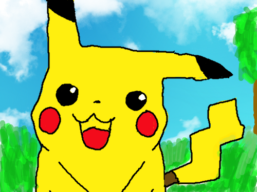 피카츄완성 : 그전에그린거보고싶으면제거찾으세요 스케치판 ,sketchpan