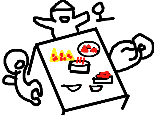 잼나는 생일 : 친구의 생일에 재미있는 일이생기는 날 스케치판 ,sketchpan