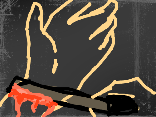 동맥끊어버릴꺼 : 죽어버려 스케치판 ,sketchpan