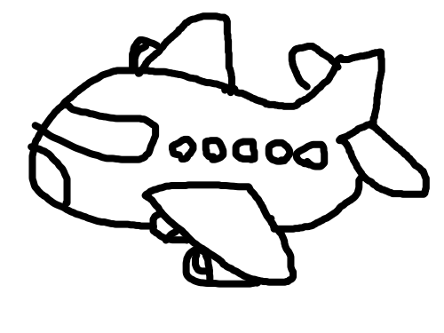 비행기(따.. : 비행기(따라그리기) 스케치판 ,sketchpan