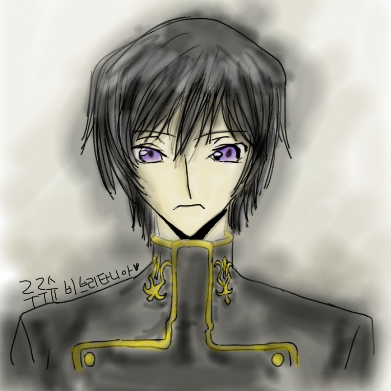 4시간그린.. : 4시간그린건포기..다른앱으로그린
루루슈비브리타니아(코드기어스) 스케치판 ,sketchpan