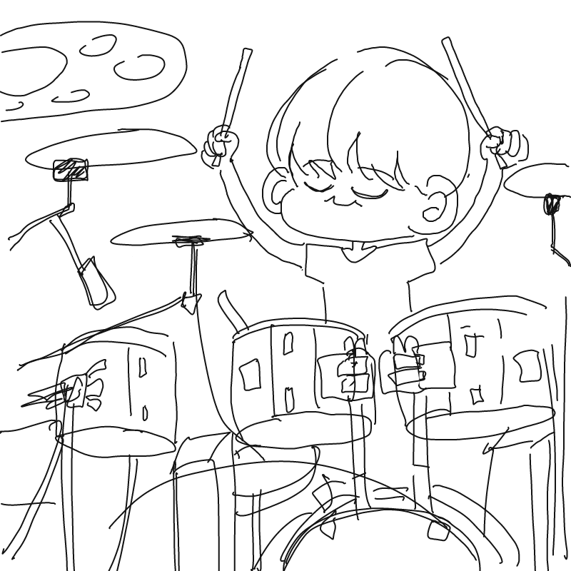 드럼 : 드럼 스케치판 ,sketchpan