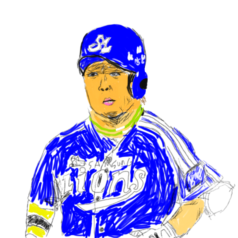 박석민 투.. : 박석민 투런친뒤 스케치판 ,sketchpan