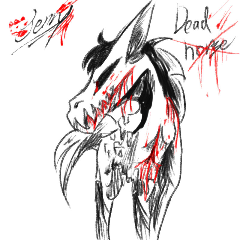 Dead horse : Dead horse 스케치판 ,sketchpan