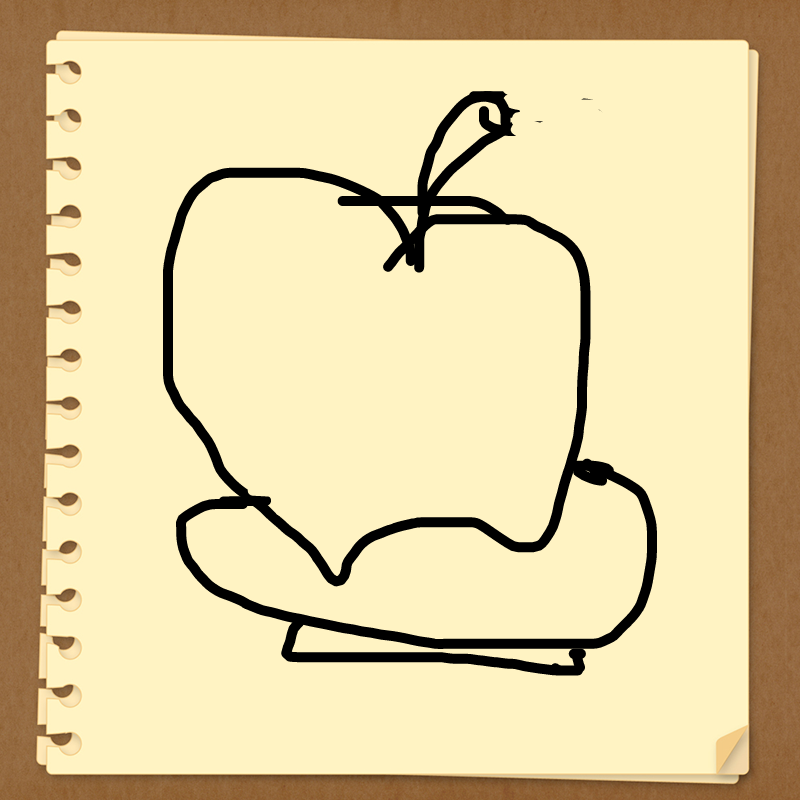Apple in P.. : Apple in Plate 스케치판 ,sketchpan