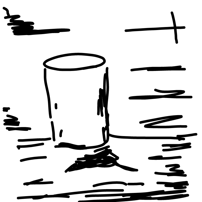 컵 하나 : 컵 하나 스케치판 ,sketchpan