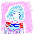 blue girl : blue girl 스케치판 ,sketchpan