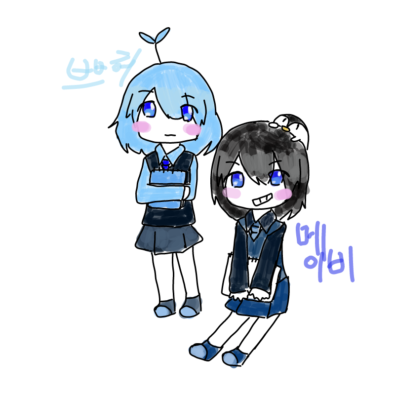쁘허님하 .. : 쁘허님하 메이비님 그렸습니다 
두분다그림짱이죠♡♡ 스케치판 ,sketchpan
