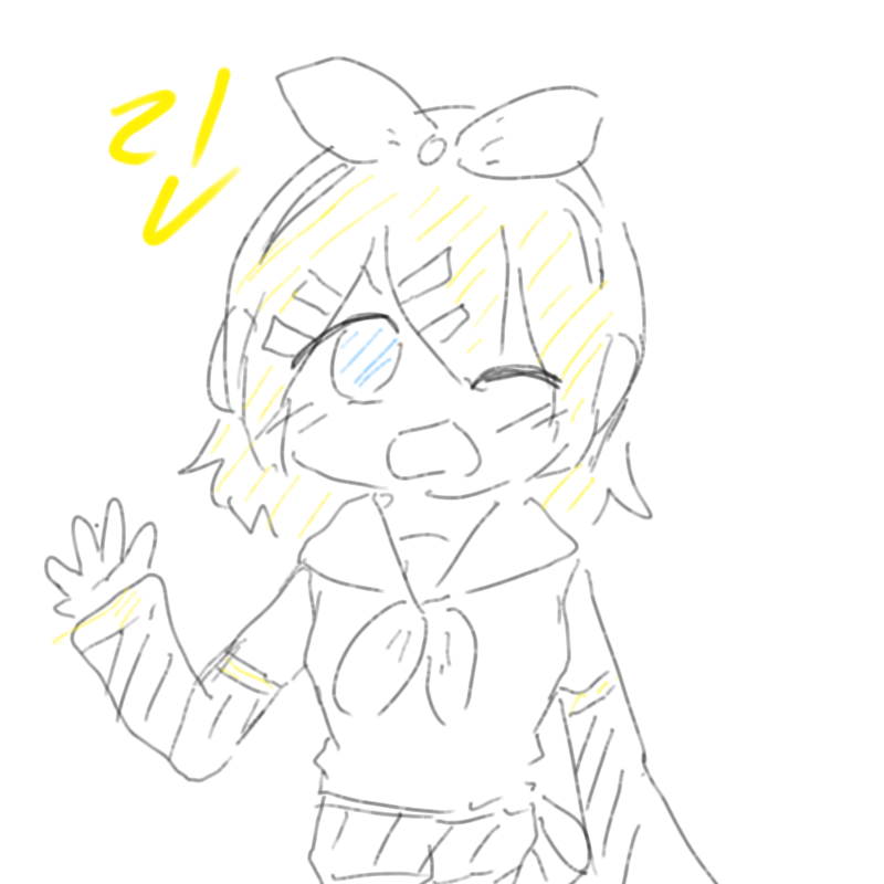 카가미네 .. : 카가미네 린 스케치판 ,sketchpan