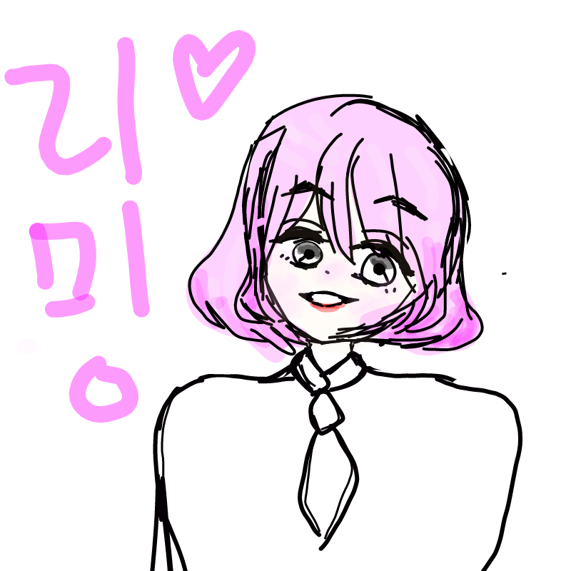 음..교복.... : 음..교복...?(손으로 그리기 힘들다ㅏㅠ 스케치판 ,sketchpan