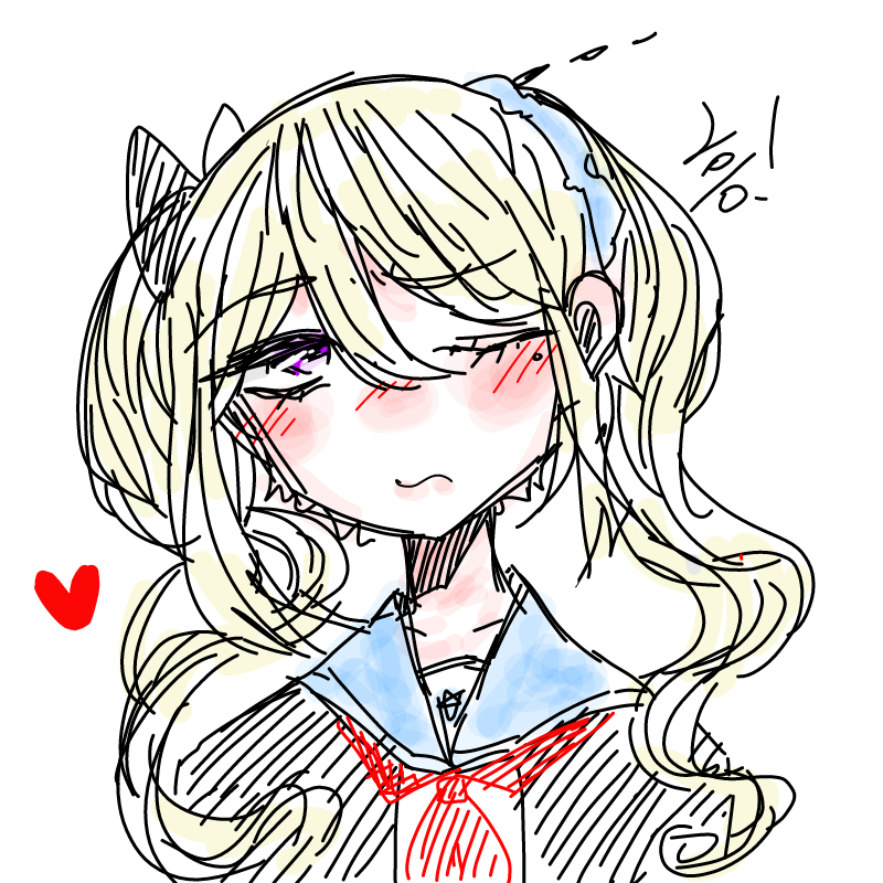 츤데레를 .. : 츤데레를 그리고싶다..하지만...똥손이다ㅏ..ㅠ 스케치판 ,sketchpan