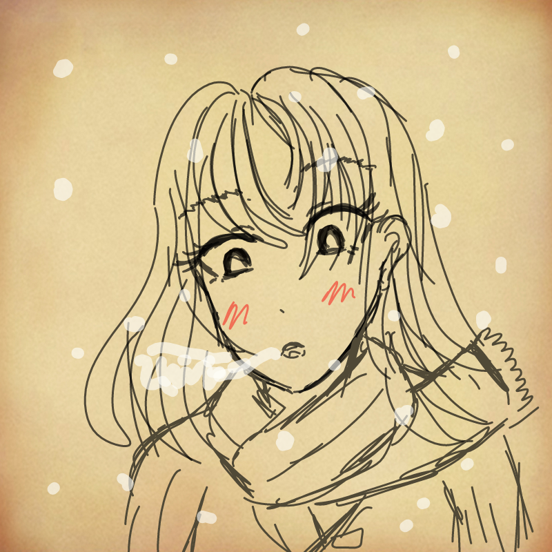 눈 : 눈 스케치판 ,sketchpan