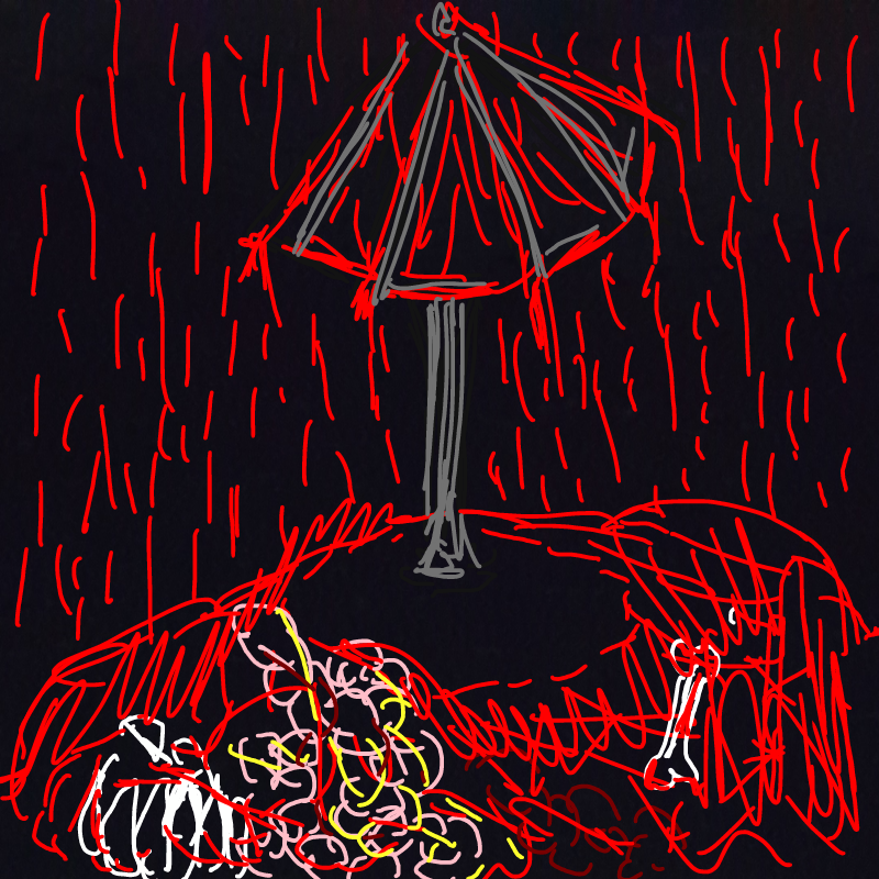 비 : 비 스케치판 ,sketchpan