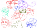 doodles : doodles 스케치판 ,sketchpan