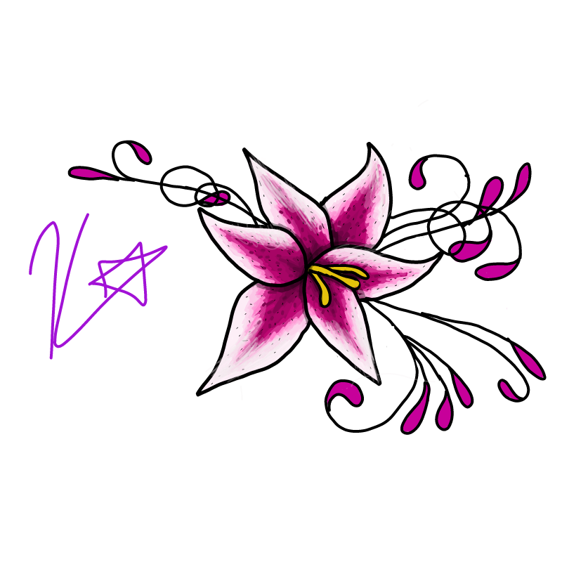 Star gazer.. : Star gazer lily 스케치판 ,sketchpan