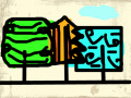 부평서초등학교(정하영) : 나무들.... 스케치판 ,sketchpan