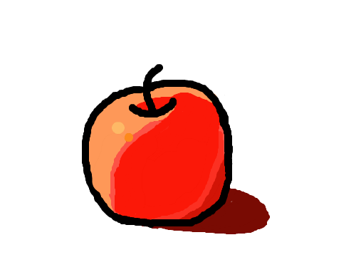 사과뭉치 : 빨간 사과 맛있겠다 스케치판 ,sketchpan