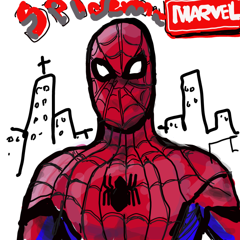 스파이더맨.. : 스파이더맨 1호 스케치판 ,sketchpan