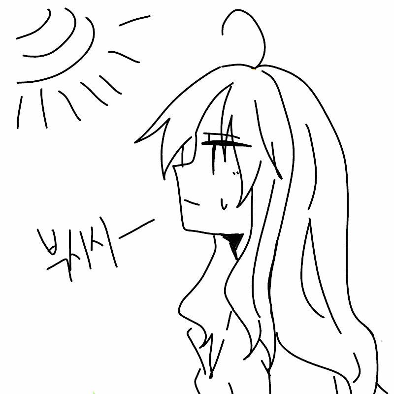 부시시한 .. : 부시시한 아침 스케치판 ,sketchpan