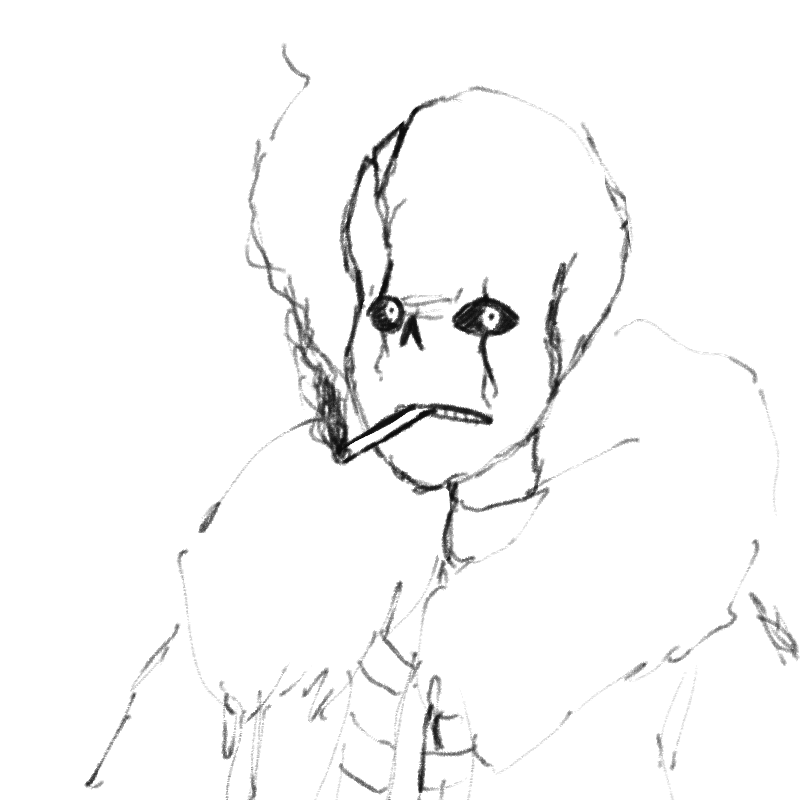 담배값이 .. : 담배값이 올랐단 이유로 빡친 우리의 가스터 샌지 스케치판 ,sketchpan