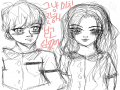 야밤에 미.. : 야밤에 미친짓 스케치판 ,sketchpan