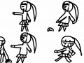움직이는 그림 : 돈전이 있어서 주우려다가 누가먼저 집어서 너무 너무분해서울었다. 스케치판 ,sketchpan