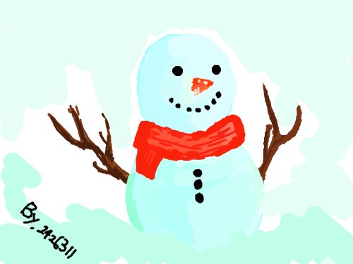 눈사람 : ㅋㅋㅋ 그냥 눈사람 한번 그려봤어욤 ㅋㅋㅋ 스케치판 ,sketchpan