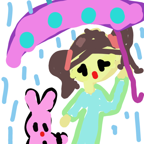 사람과 토끼에 만남5 : 사람과 토끼에 만남5 스케치판 ,sketchpan