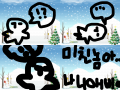 한시간동안 한참.. : 한시간동안 한참을 눈밭에 걸어오다가.털썩!모두연기라네~~ ㅋㅋㅋ쓰러지는순간 지아빠도못알아보는ㄷㄷ; 스케치판 ,sketchpan
