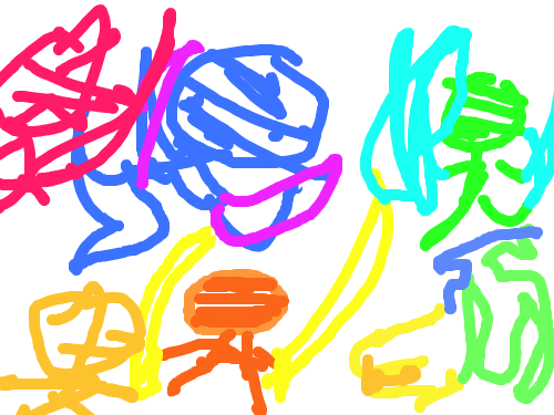 닌자vs닌자 : 닌자들에 싸움 스케치판 ,sketchpan