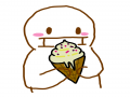 찹쌀떡은 .. : 찹쌀떡은 아이스크림을 먹는다 스케치판 ,sketchpan