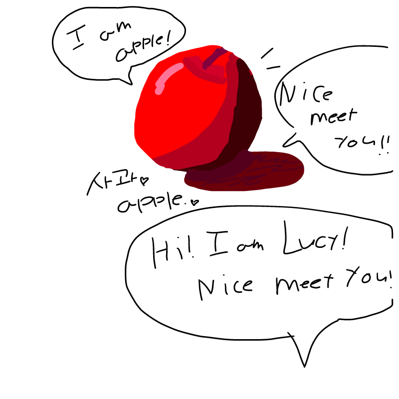 사과 : 사과 스케치판 ,sketchpan