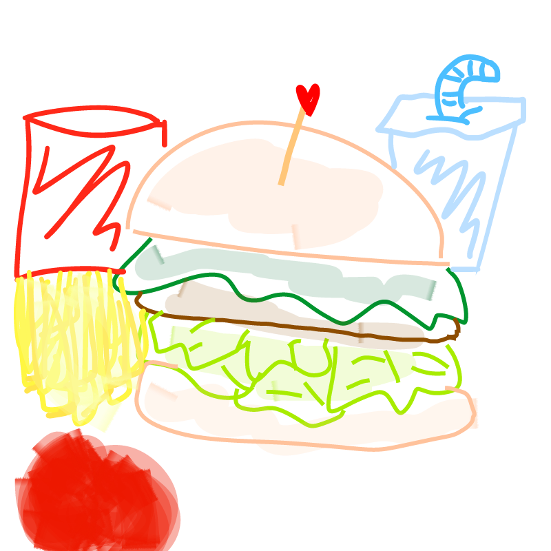 햄버거~ : 햄버거~ 스케치판 ,sketchpan