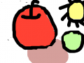 사과 : 사과 스케치판 ,sketchpan