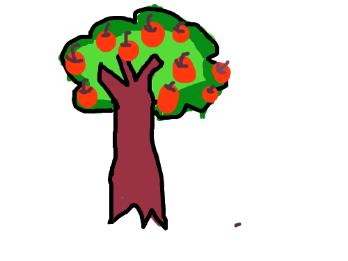 사과 나무 : 사과 나무 스케치판 ,sketchpan