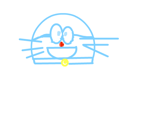 도라에몽 얼굴 :   스케치판 ,sketchpan