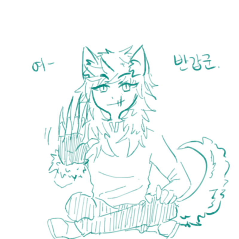 늑대씨 귀.. : 늑대씨 귀엽 스케치판 ,sketchpan