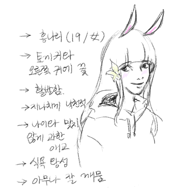 홍나리 : 홍나리 스케치판 ,sketchpan