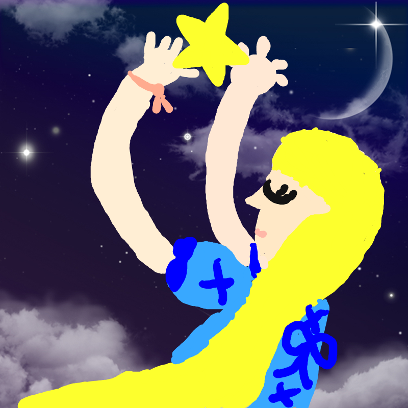 별을 따는 .. : 별을 따는 소녀 스케치판 ,sketchpan