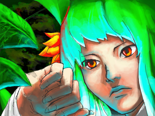 여자 : 저질채색 스케치판 ,sketchpan