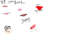 입을 그려.. : 입을 그려봅시다 스케치판 ,sketchpan