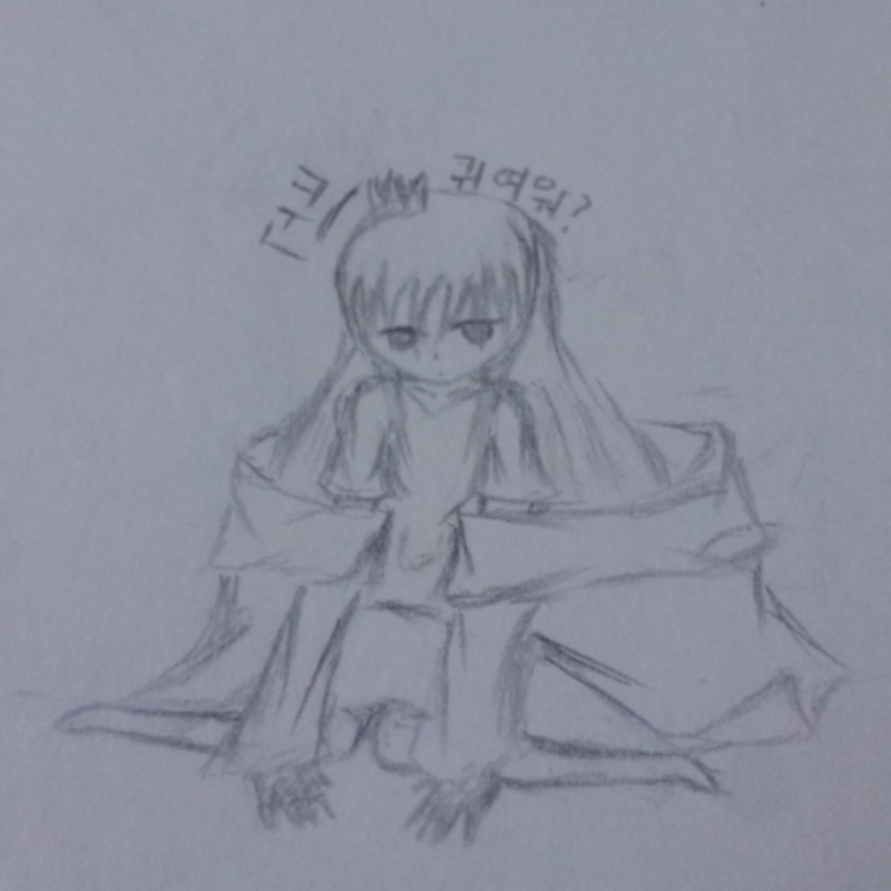 자작(퀸) : 자작(퀸) 스케치판 ,sketchpan