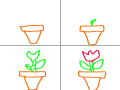 the flower : the flower 스케치판 ,sketchpan