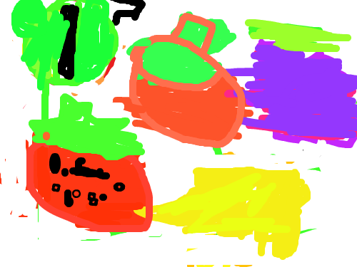 과일 : 사과수박포도바나나가참맜있어요? 스케치판 ,sketchpan