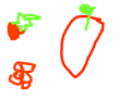 과일 : 저는과일은최고에요 스케치판 ,sketchpan