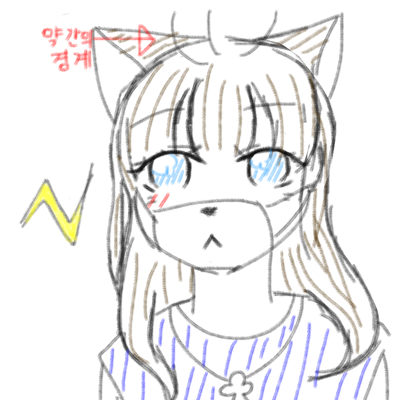 우리집 아.. : 우리집 아기고양이... (외쿡 고양이) 스케치판 ,sketchpan